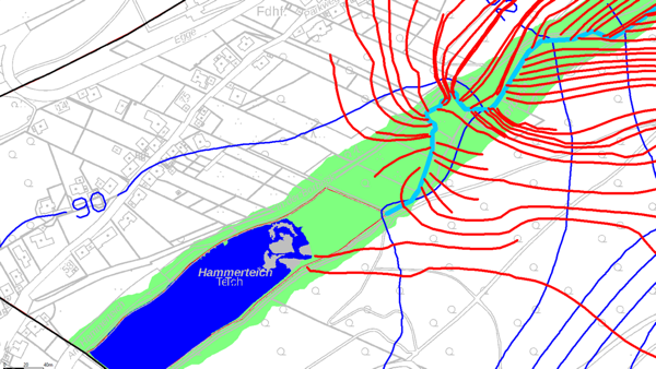 Grundwassereinflüsse Hammerteich
